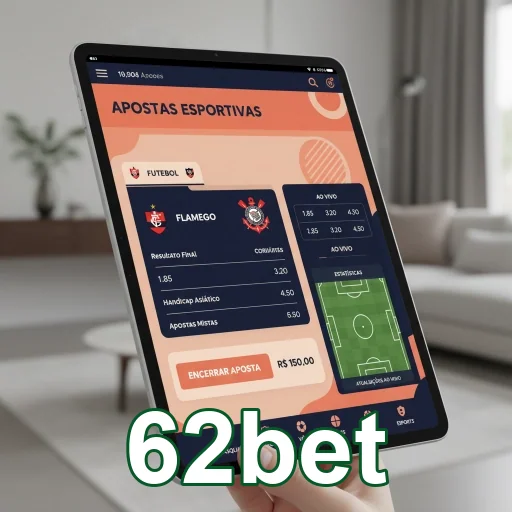 Ilustração de Experimente jogos online rápidos com a 62bet