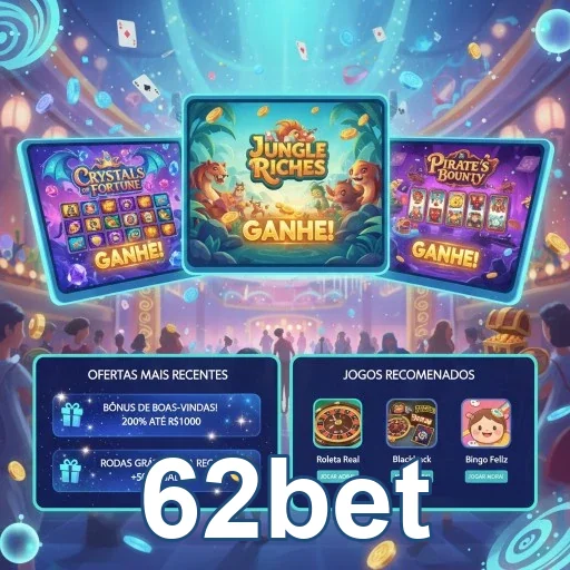 Jogos de slots vibrantes disponíveis na 62bet